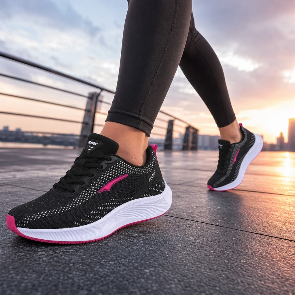 Tênis Feminino Caminhada Academia Confortável Leve Casual Dia a Dia Antiderrapante Treinos Leves