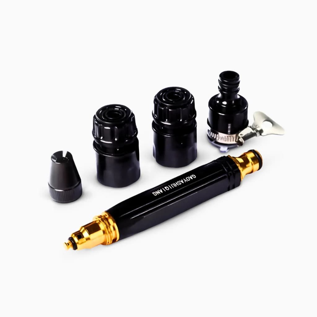Bico Alta Pressão para Mangueira Kit 4 Peças Jato Regulável Lava Carro Jardim Quintal Limpeza Residencial