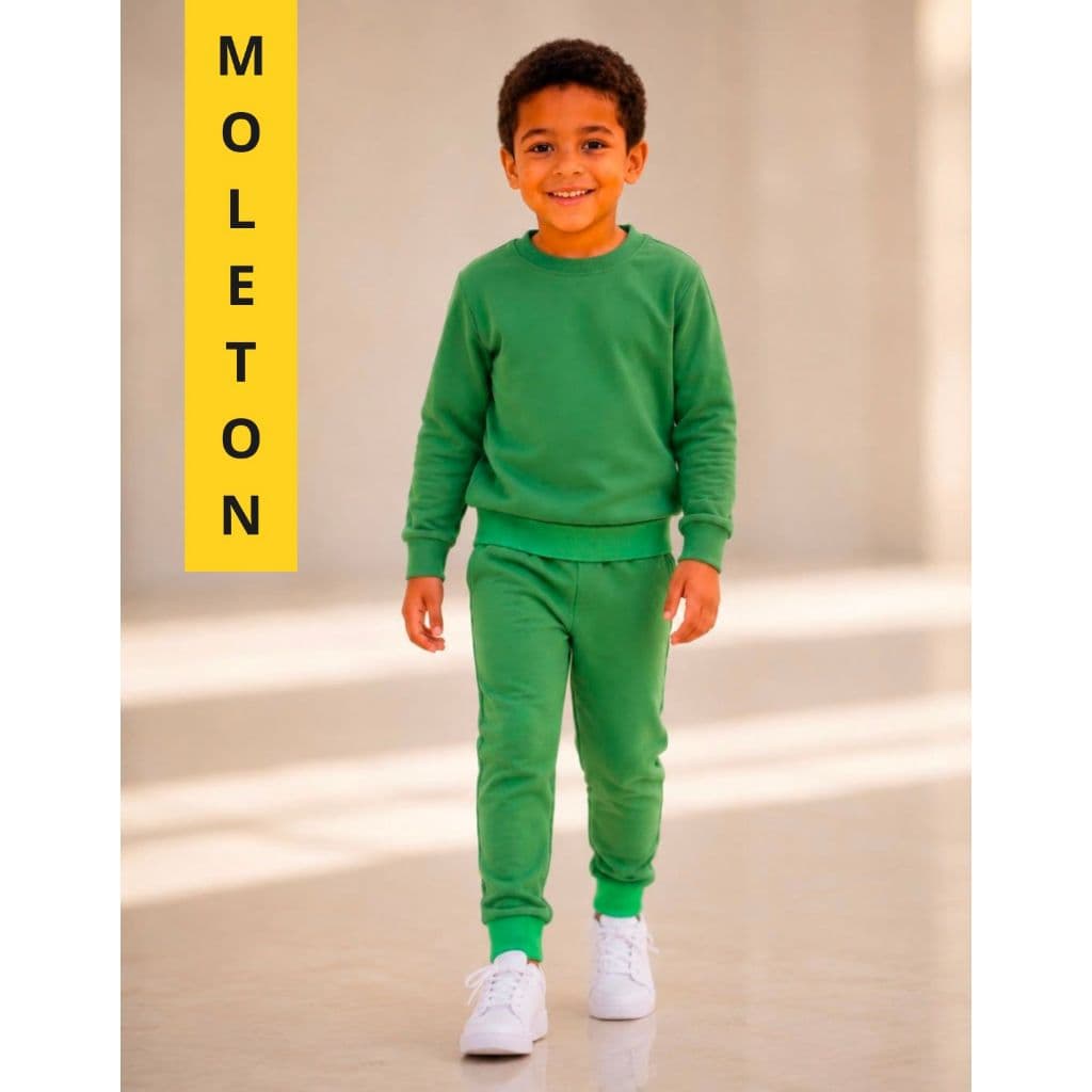 Conjunto Moletom Infantil Masculino Menino Agasalho Abrigo Blusa de Frio e Inverno