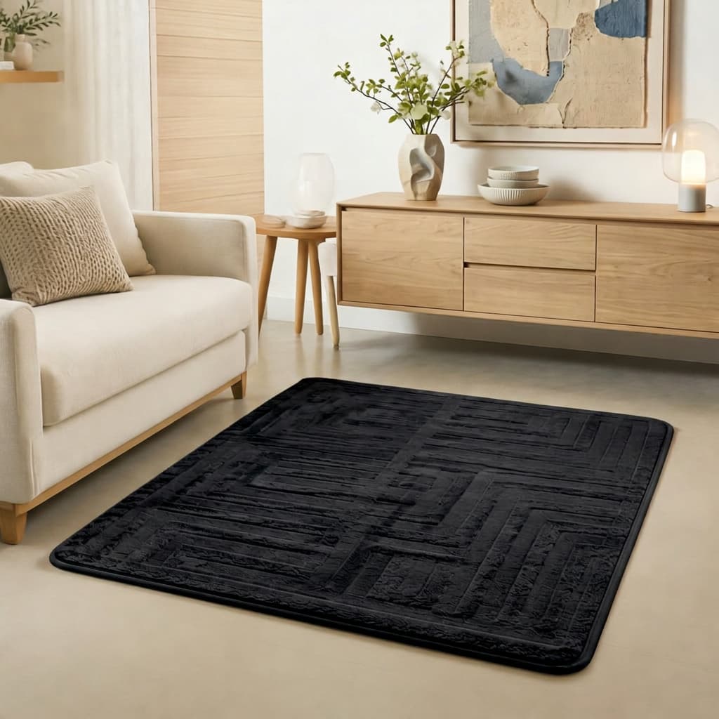 Tapete Sala Quarto Roma 1,00x1,40m Antiderrapante Luxo