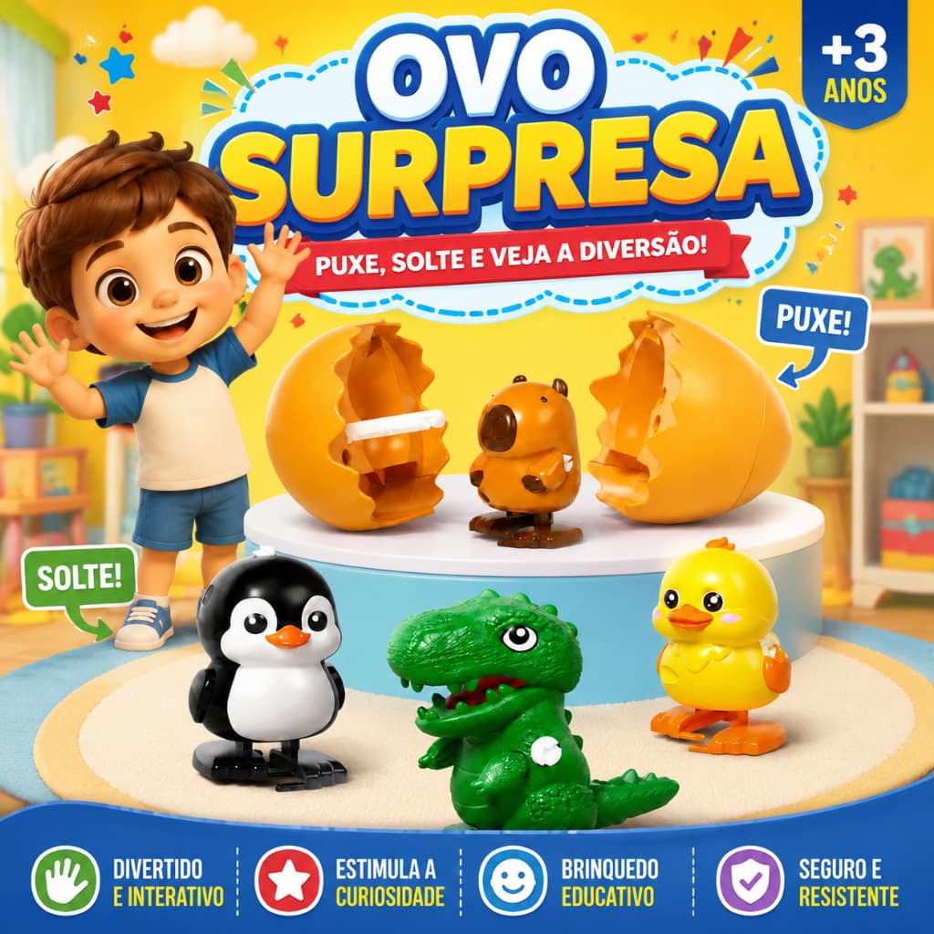 【Pronta entrega】Ovo surpresa dinossauro animais, brinquedo educativo infantil, presente seguro resistente para criança3+