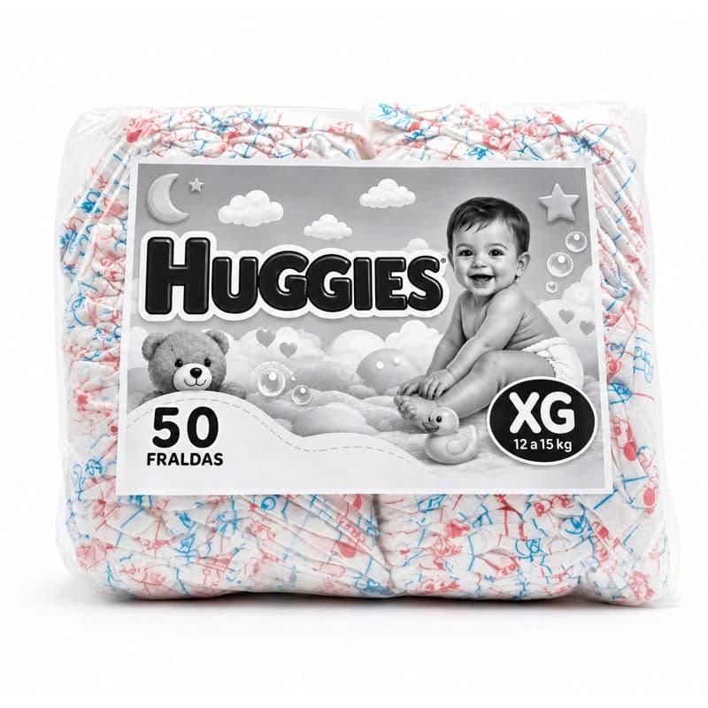 Fraldas Descartáveis Huggies Infantil 50 Unidades
