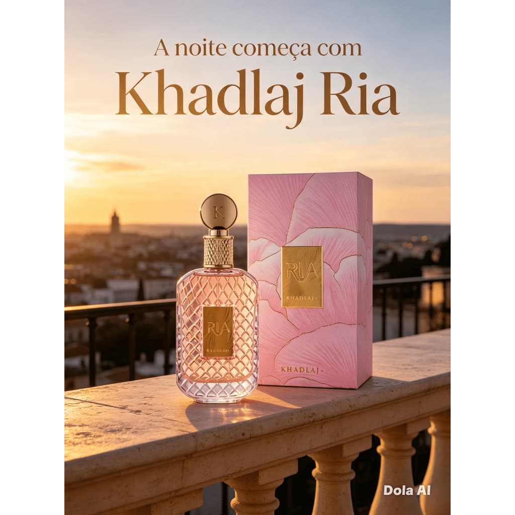 Perfume Árabe Khadlaj Ria Eau de Parfum 100ml Original Importado Feminino