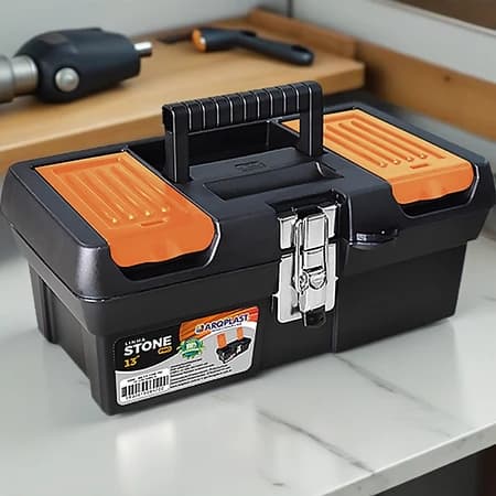Maleta Caixa de Ferramentas Pesca Grande Reforçada Multiuso Organizador Tática Resistente