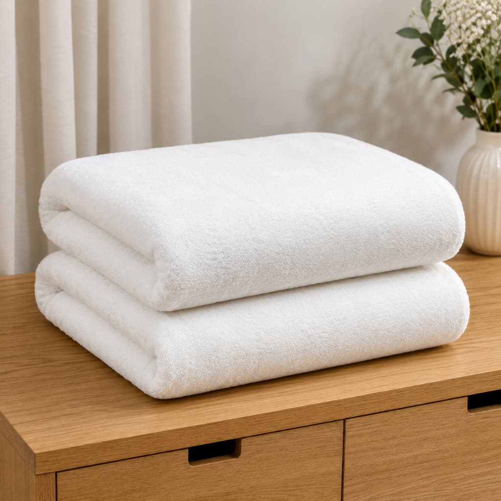 Kit 2 Mantas Soft Bebê Branca 150x150cm enxoval  Antialérgica Cobertor Infantil