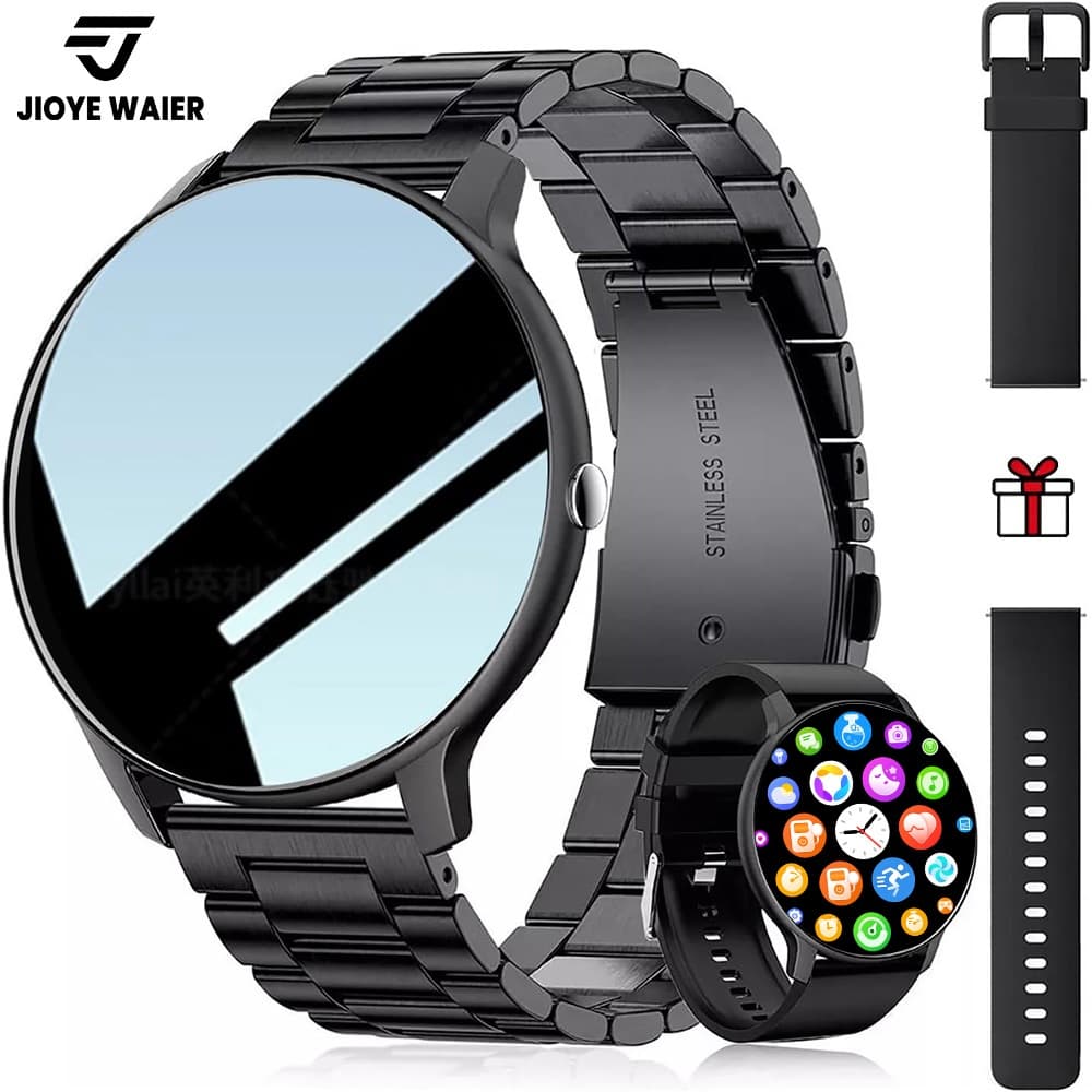 JIOYE Smartwatch Relogio Chamada Bluetooth Assistente IA à Prova d'Água Esportivo Relógio Smartwatch