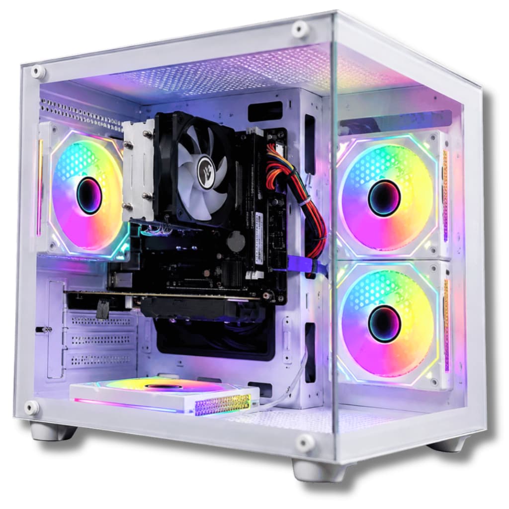 Computador Pc Gamer GTA RP Ryzen 5 2400G 32GB DDR4 1TB NVME WIFI Branco Bivolt