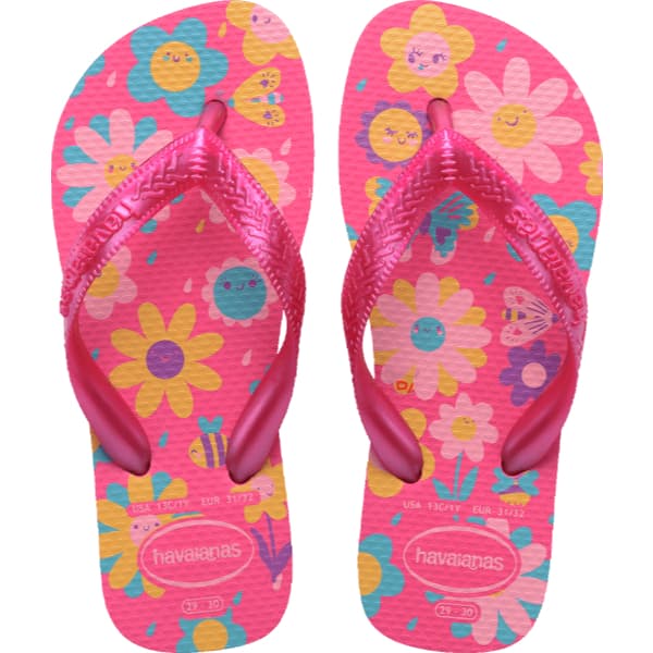 Chinelo Sandália Havaianas Kids Flores Infantil Original Confortável e Estilosa