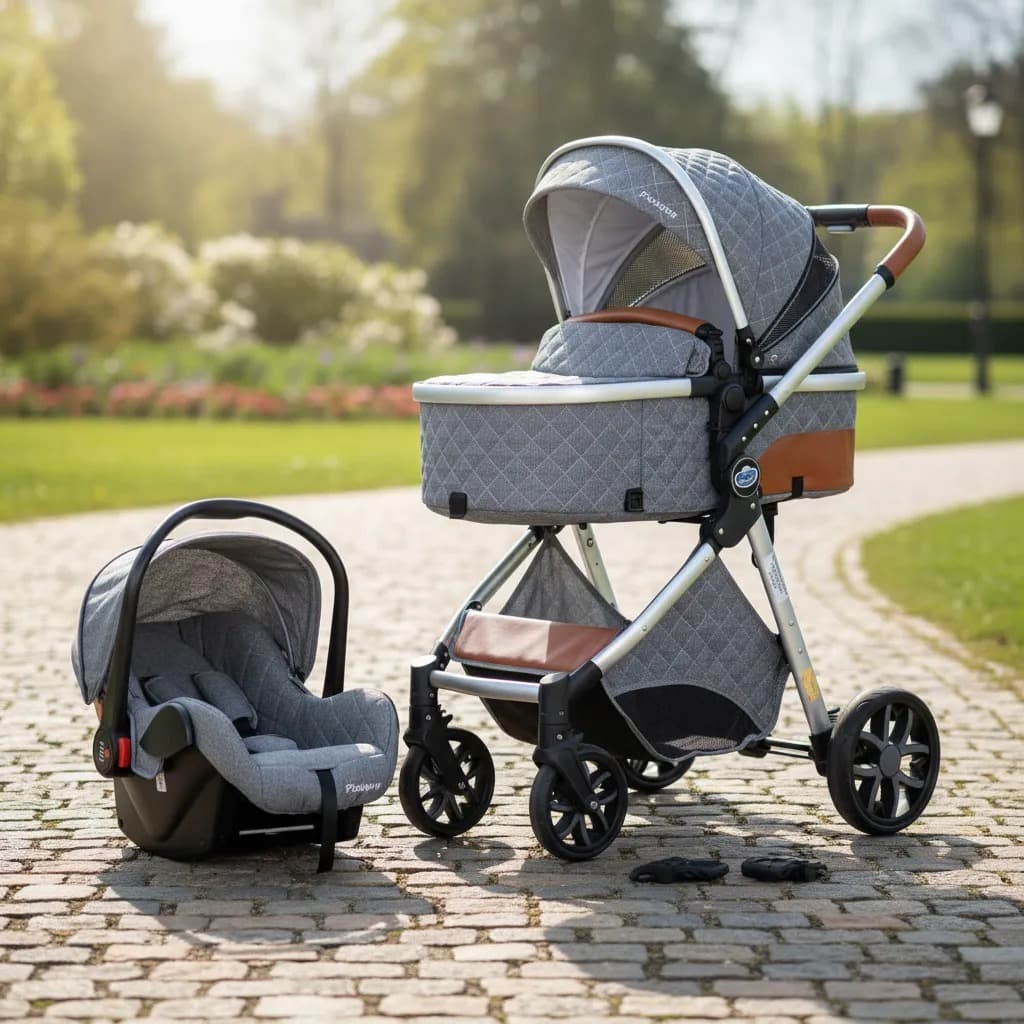 Carrinho De Bebe 3 Em 1 Ares Duo Com Bebe Conforto