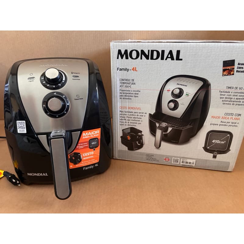 Fritadeira Elétrica Air Fryer Mondial Family 4L – Praticidade e Sabor sem Óleo