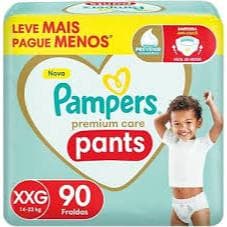 Fralda Pampers Pants Premium Care XXG - 90 UNIDADES