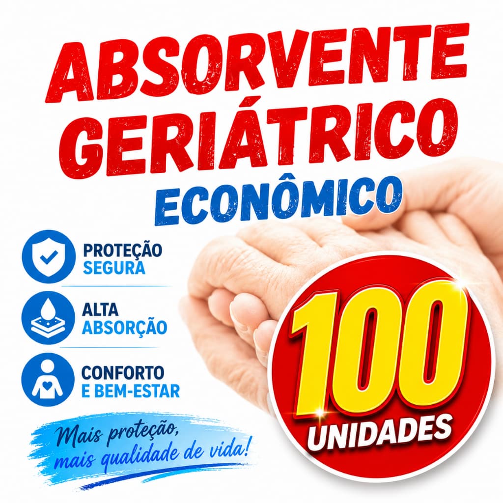 Absorvente Geriatrico Incontinência urinária, Absorvente Absorvente pós parto Noturno Fluxo Fralda