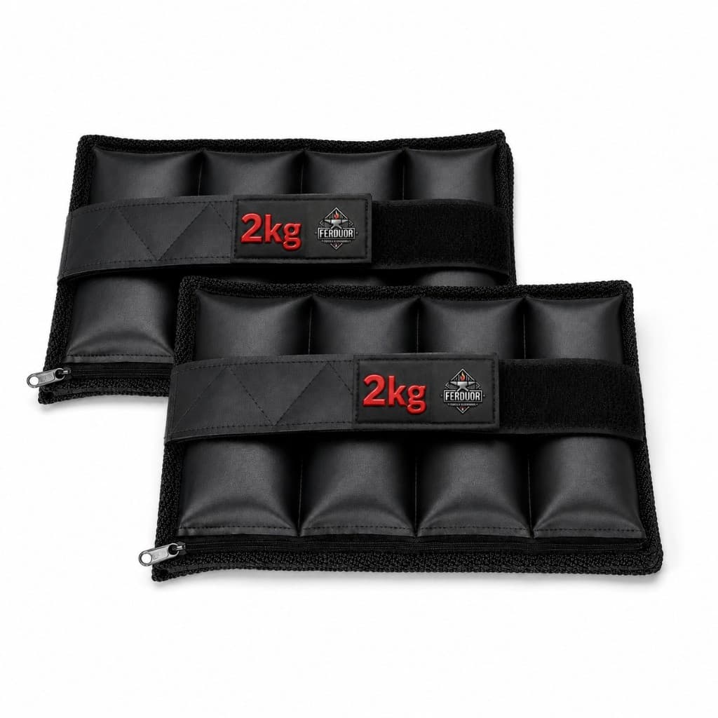 Kit 2 Caneleira 2kg (Par) Ajustáveis Com Ziper Musculação Academia Treino Peso Fitness Gym Exercícios Ferduor Físicos