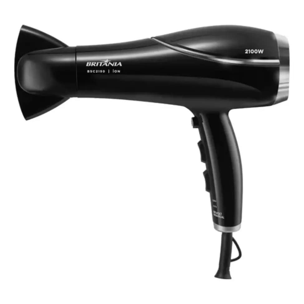 Secador de Cabelo Britânia BSC2150 Potente Profissional para Secar e Modelar