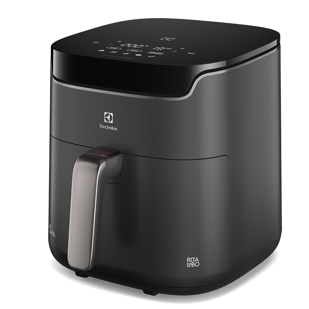 Air Fryer Electrolux por Rita Lobo 5,6L Digital Cinza Experience Economia de Energia 1400W (EAF45) - 127V