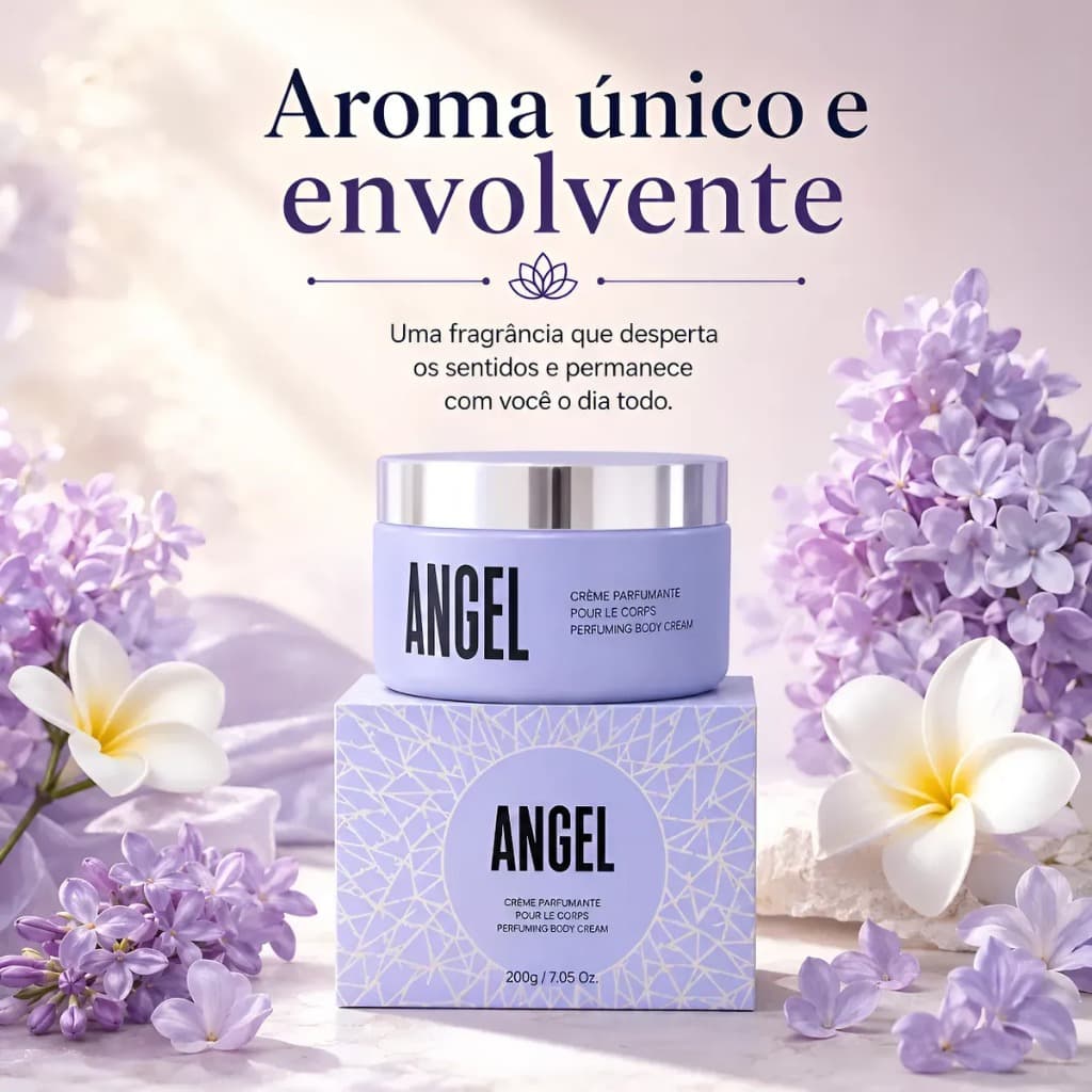 Creme Corporal Concentrado Loção Hidratante Angel Perfumado Original Importado