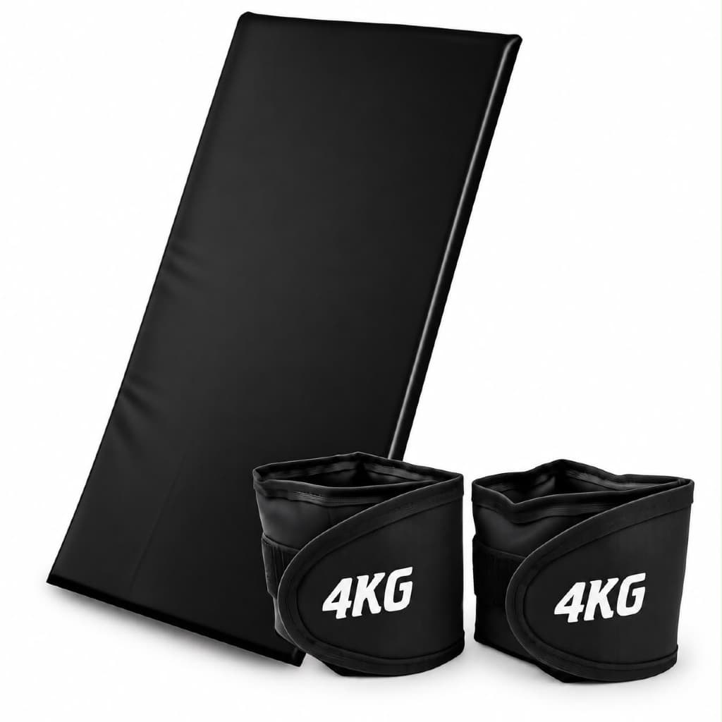Kit Par De Caneleira 4KG E Colchonete Treino Aeróbico Musculação Academia Fitness