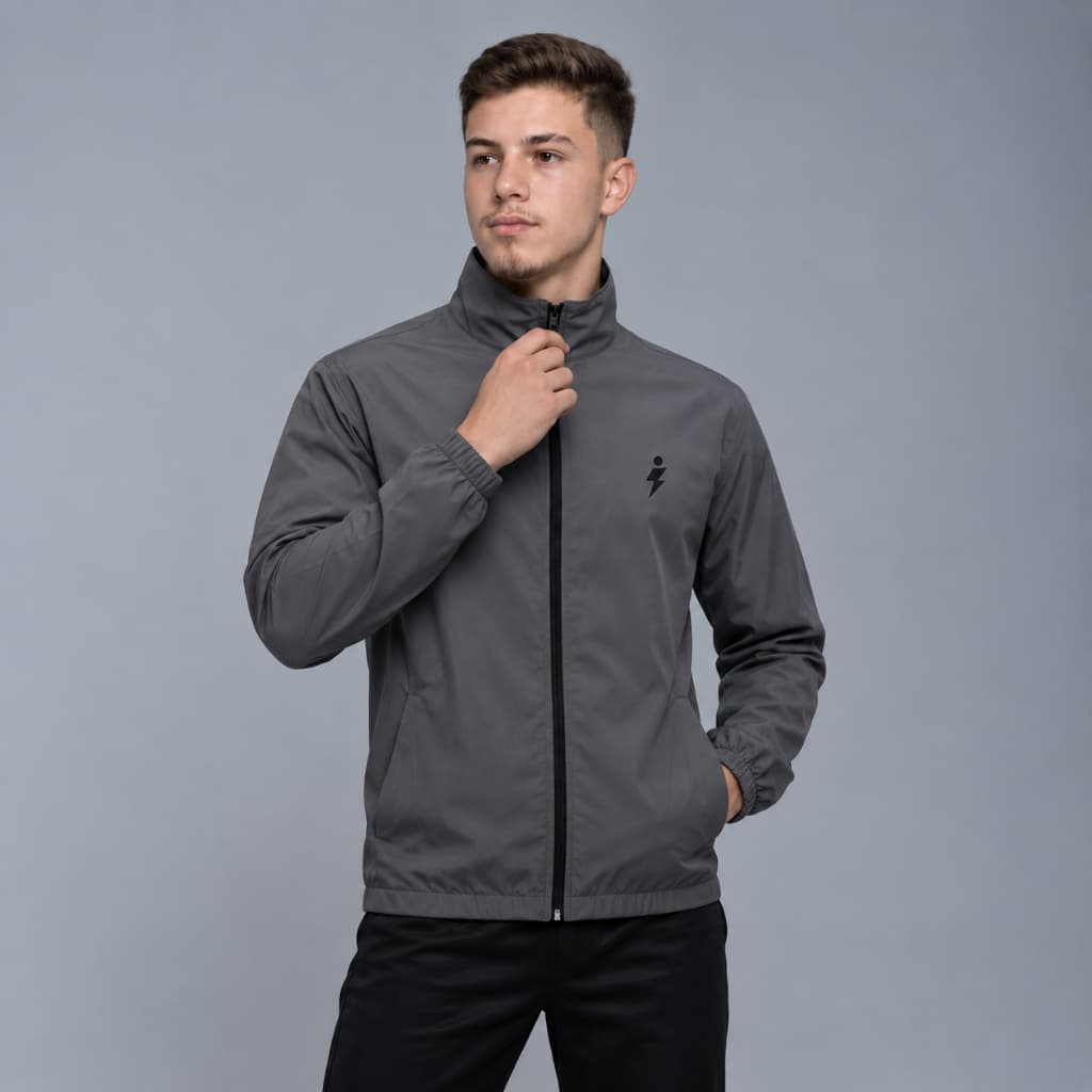 Casaco Corta vento Jaqueta Frio Masculina Lisa com Ziper Moda Fitness Treino Academia Frio Chuva