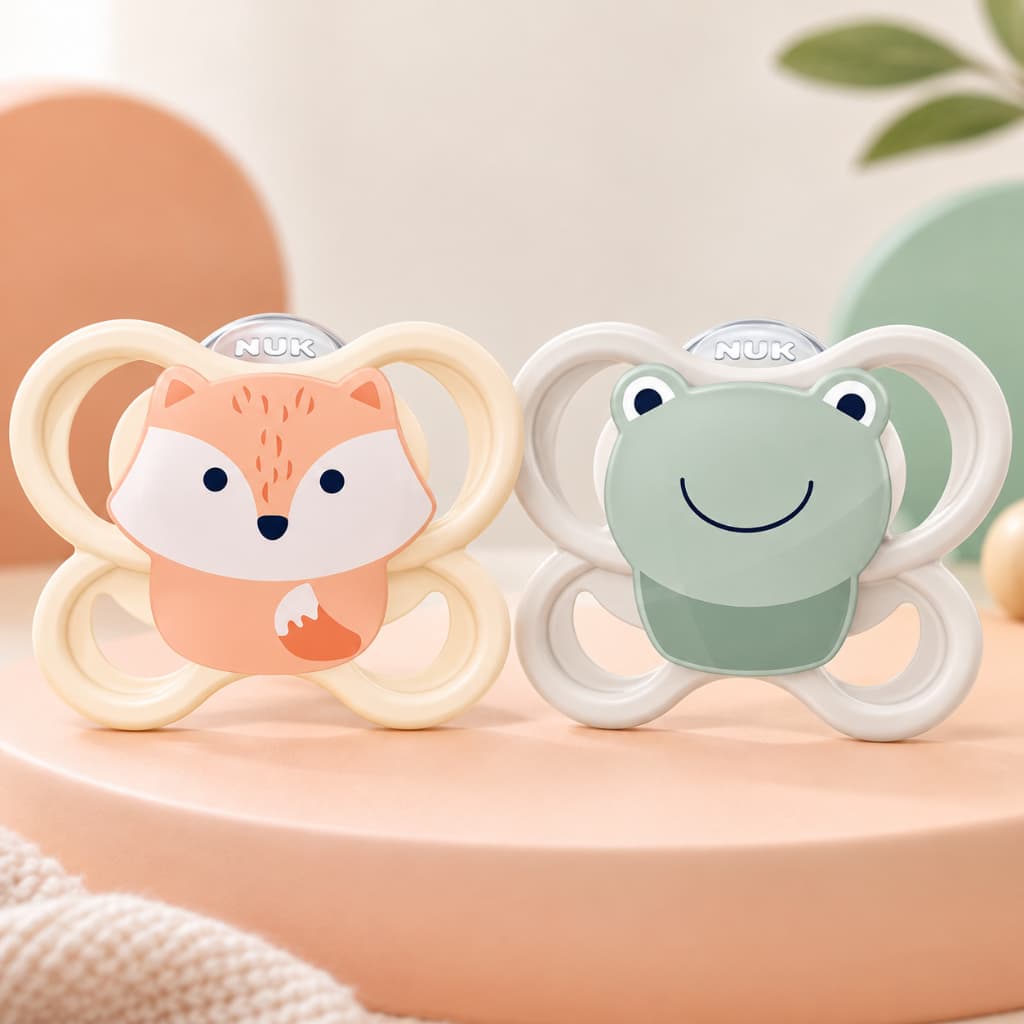 Chupeta Bebe NUK Bico De Silicone Space 0-6m Oral Fit 2.0 Com Estojo Esterilizável BPA Free