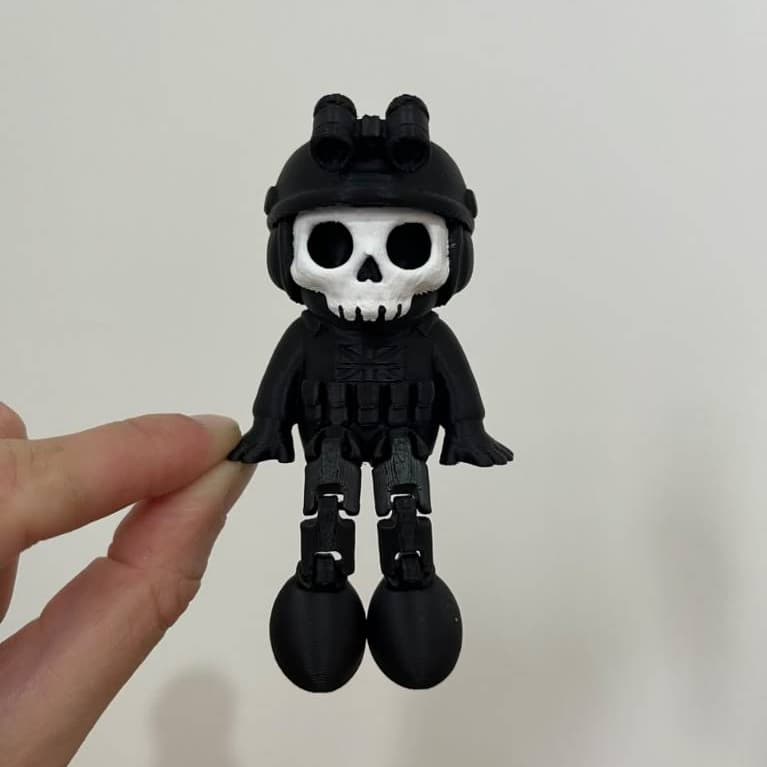 Ghost Call of Duty Boneco Articulado 6 CM Decorativo Geek Colecionável