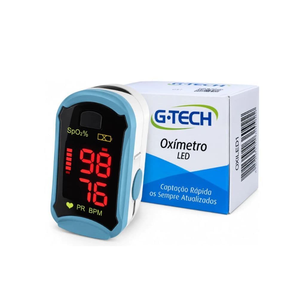 Oxímetro G-Tech Digital de Dedo Medidor de Saturação LED