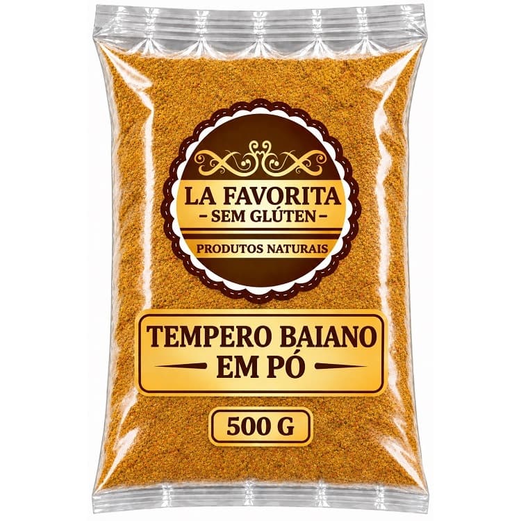 Tempero Baiano Premium - 500 G  - 250 G - 100 G - Sem Glúten - La Favorita