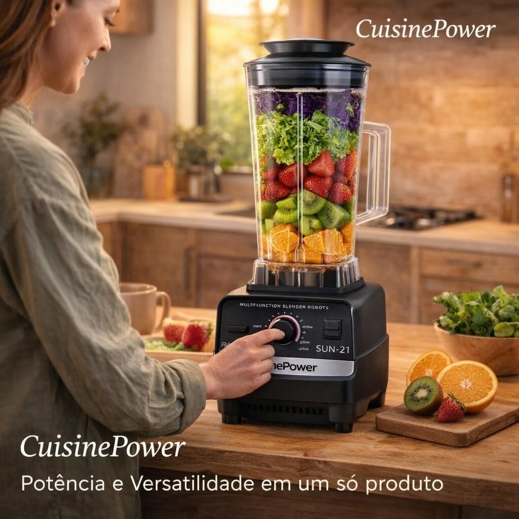 Liquidificador Potente 4500W 2 Litros Alta Performance Cozinha