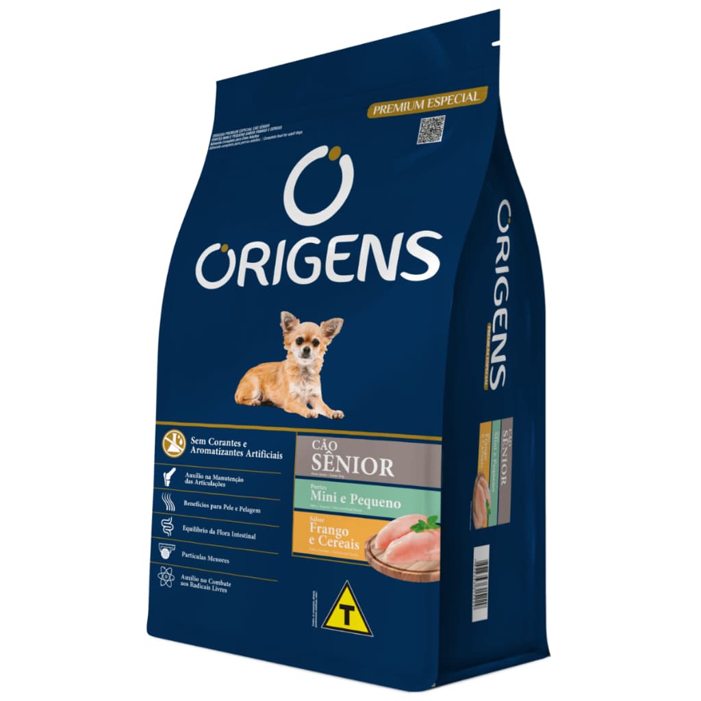 Ração Origens Sênior Para Cachorro Porte Mini/pequeno 10.1kg