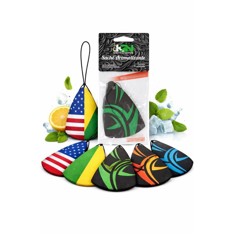 Kit 24 Aromatizante Automotivo Folha KN Cheirinho Carro Atacado Revenda Aroma Sortido