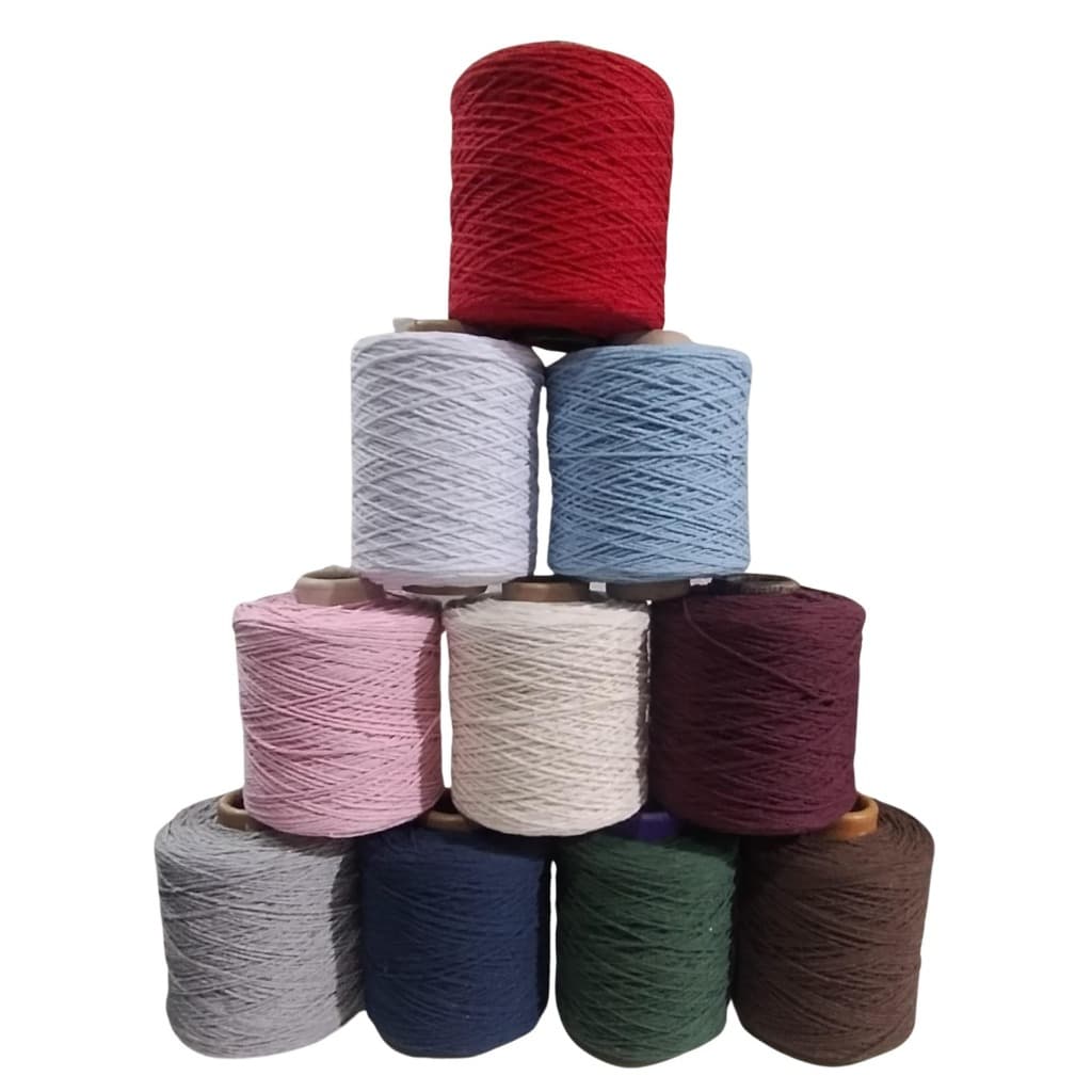 Barbante Antialergico Sem Poeira Para Crochê Teteleo Fio Número 6 Colorido N.º 6 Colorido Tricô Artesanato