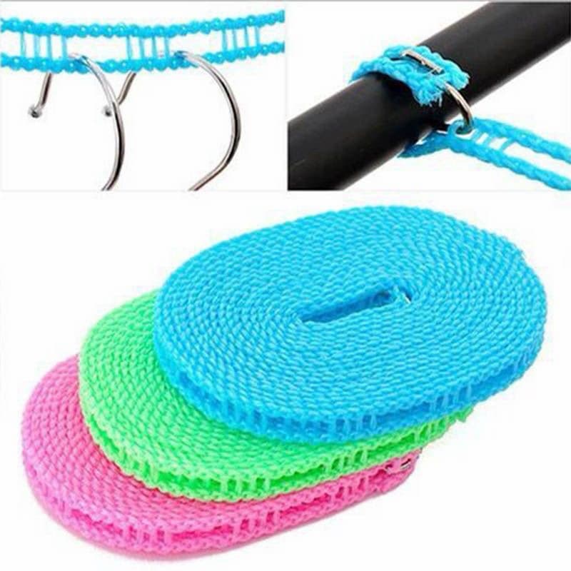Corda De Varal nylon Antiderrapante Para Cabides Ajustável 5 Metros