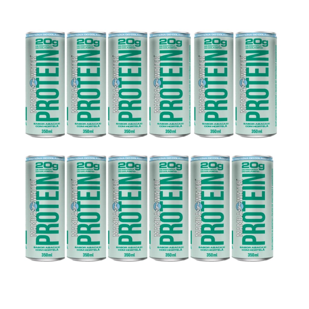 Mamba Water+protein Protein Abacaxi Água Com Gás Kit C/12