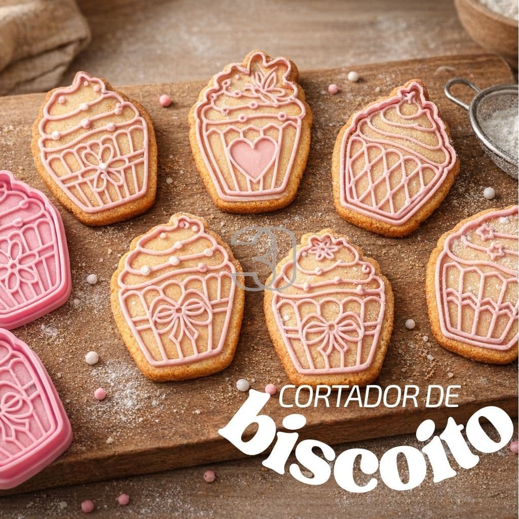 Kit 6 Cortadores CupCake – Biscoito, Pão e Massinha de Modelar