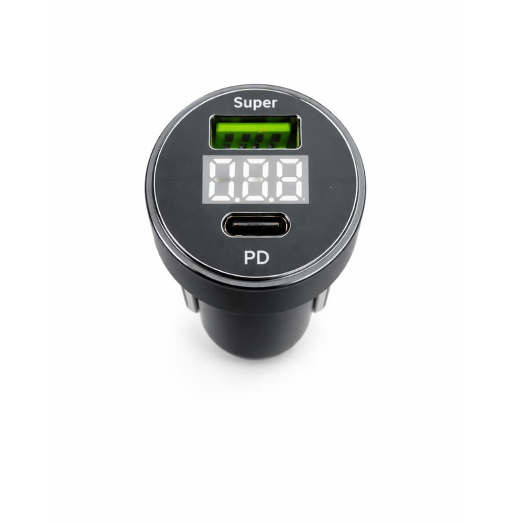 Tomada Carregador de Carro Veicular USB Tipo C Adaptador Celular