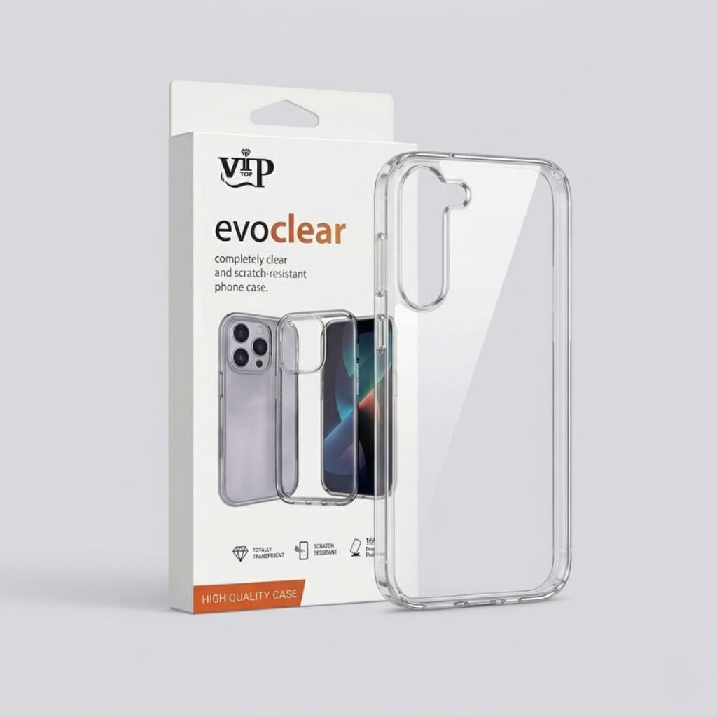 Evoclear Capa Case Anti Impacto Samsung Galaxy Linha S 21 22 23 24 25 26 Transparente Policarbonato