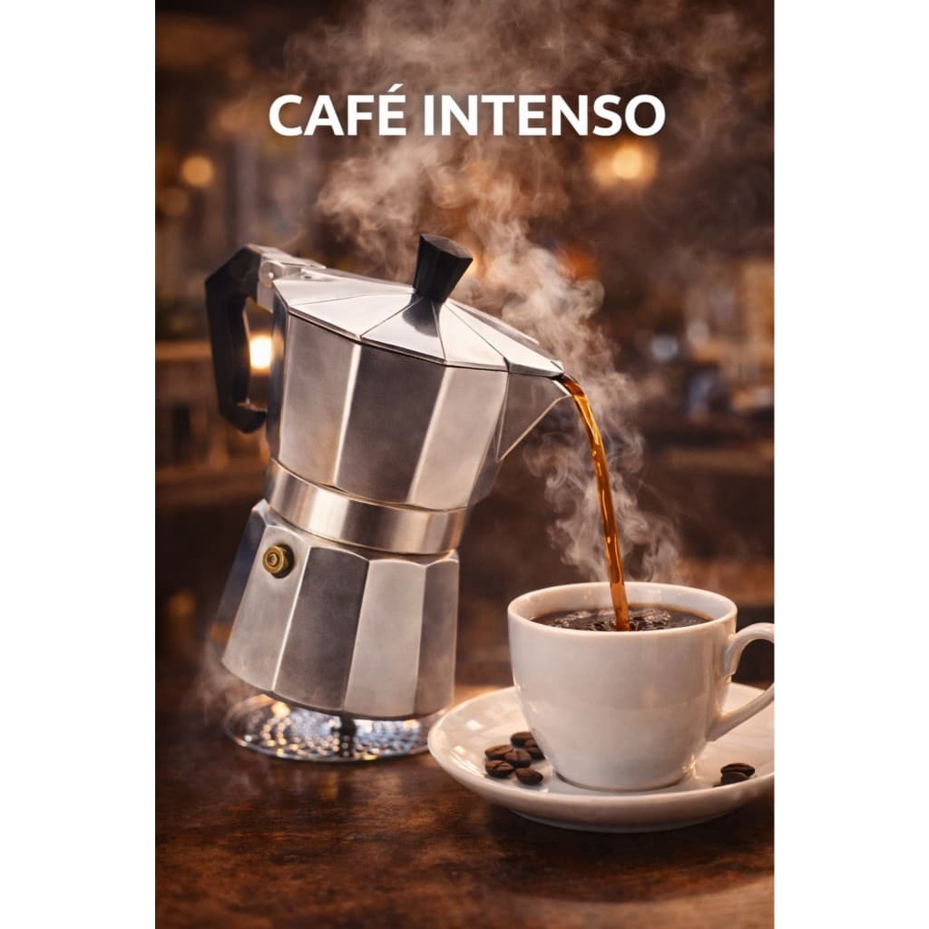 Cafeteira Italiana Inox cabe 3 Xícaras Moka Café Tipo Expresso para Fogão