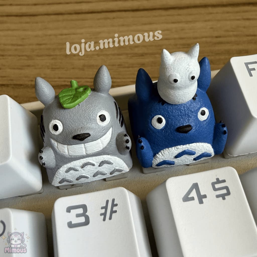 Keycaps Totoro - Teclado Mecânico