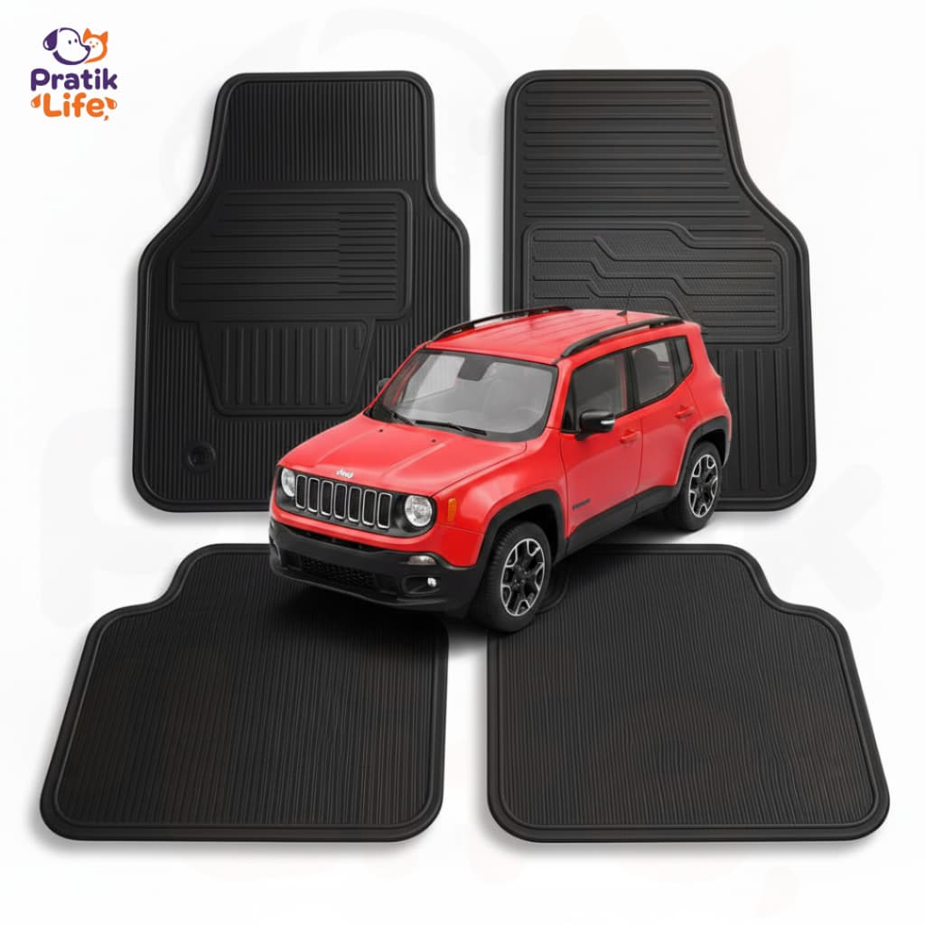 Tapete Automotivo Jeep Renegade Borracha Lavável Encaixe Perfeito Produto Nacional