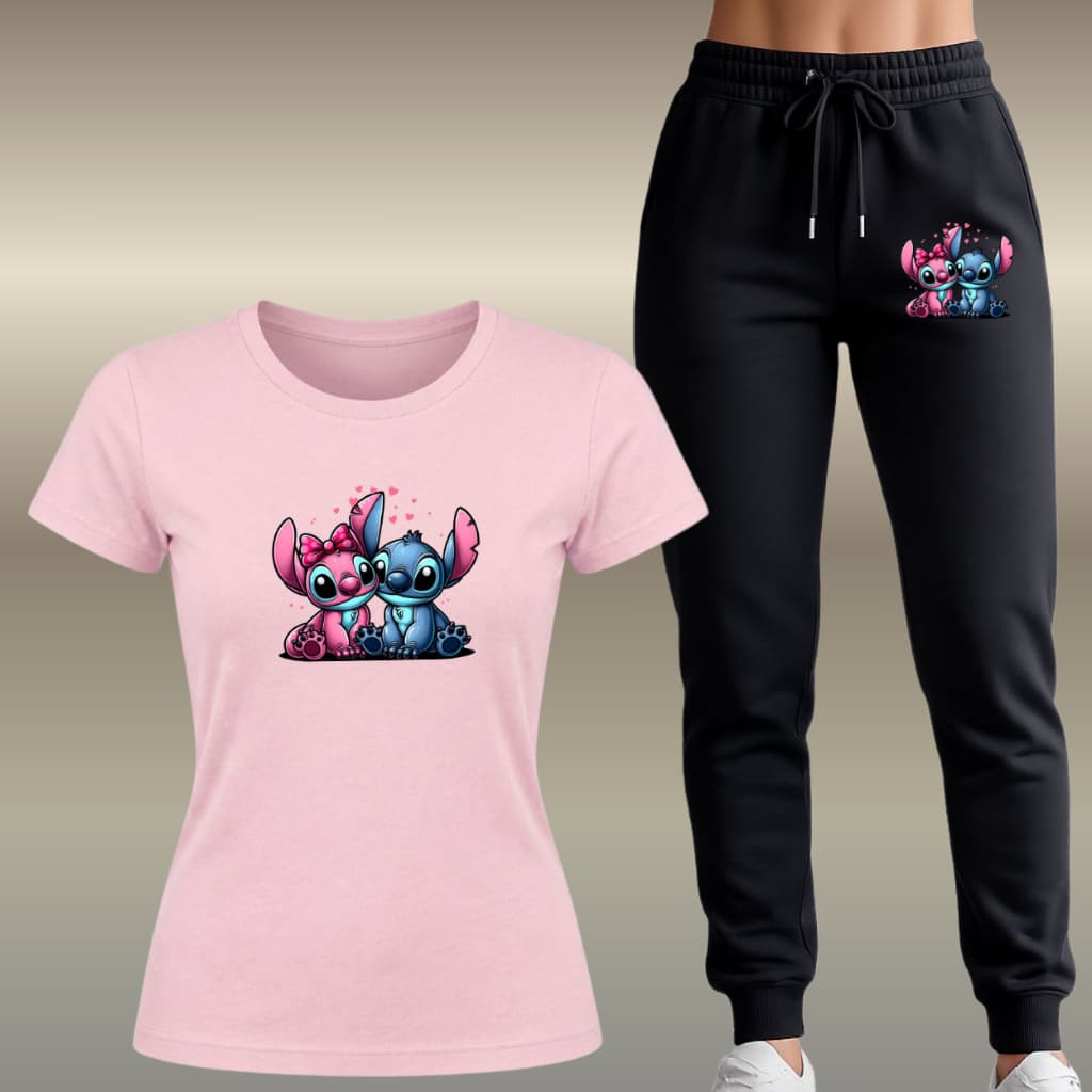 Kit Conjunto Camiseta Baby Look Feminino+ Calça Jogger Moletom/Moletinho Flanelado Academia Praia!!!