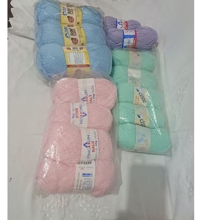 Kit La Para Amigurumi Croche Bebe Pingouin Cisne Tons Pasteis Artesanato Trico Completo