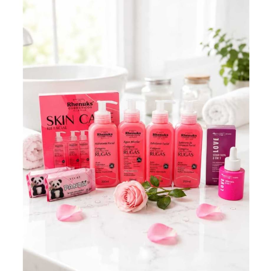 Kit Skincare Completo Anti-idade+ Serúm 3 em 1+ Brinde Especial.