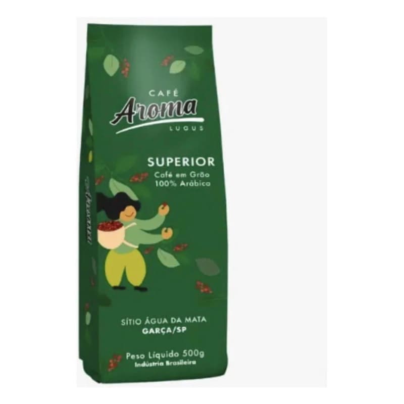 Café Superior em Grãos,Aroma lugus,Bebida leve e Suave,100% Arabica