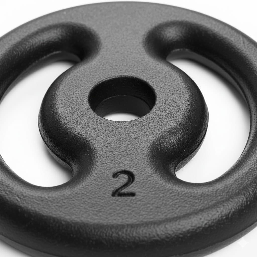 KIT 2 ANILHAS MUSCULAÇÃO 2KG PINTADAS EXERCÍCIOS FÍSICOS FITNESS ACADEMIA TREINO FUNCIONAL CROSSFIT GYM PRO