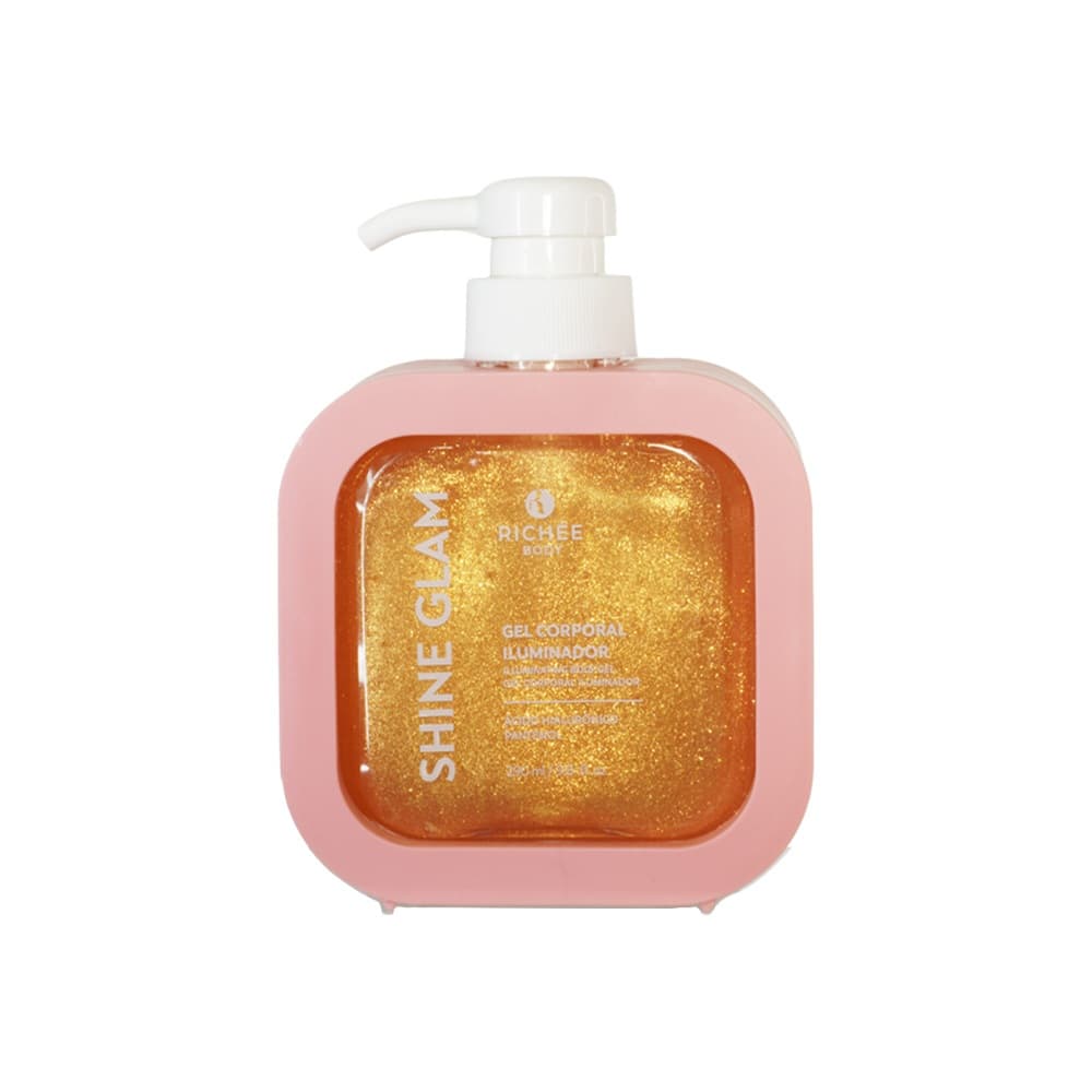 Gel Iluminador Corporal Glow com Brilho Hidratante Perfumado Toque Seco Pele Iluminada - Richée Body