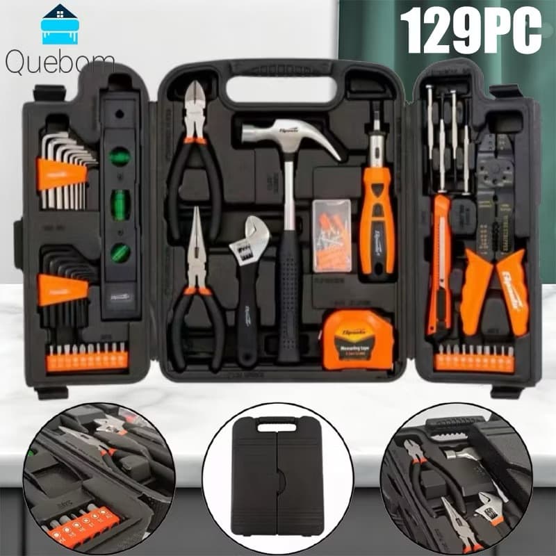 Kit Jogo de Ferramentas 129 e 200 Peças Completo com Chaves Sparta Ferramentas Professional