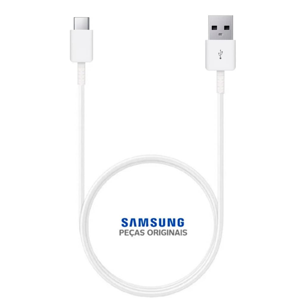 Cabo Carregador Samsung USB-C Carregamento Rápido S24 S25 A06 A07 A25 A36 A55 A56 M55 Original