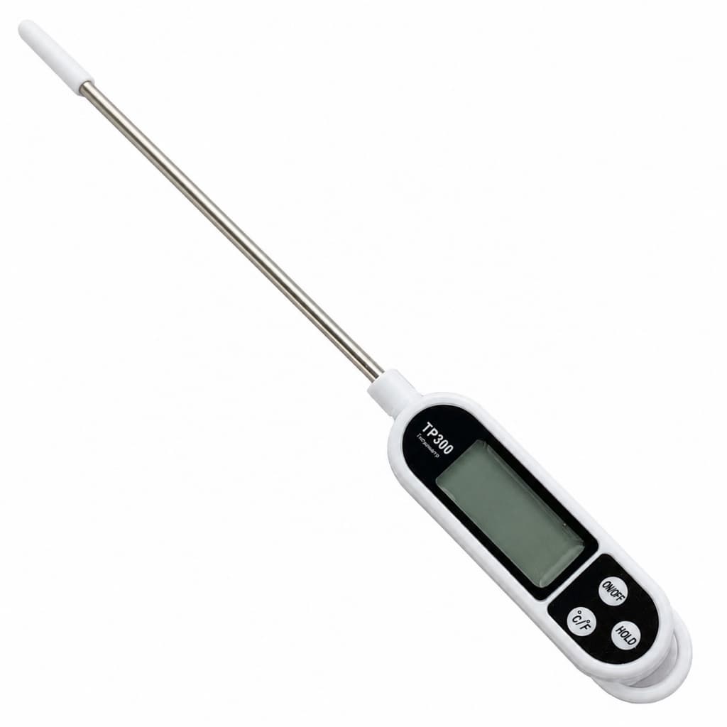 Termômetro Digital Culinário Tipo Espeto Aço Inox Kehome - Branco