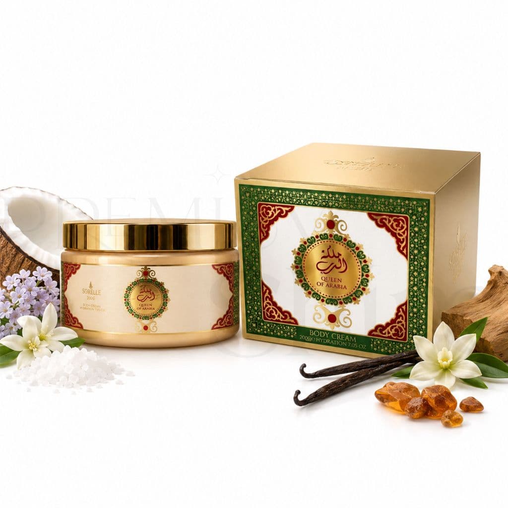 Hidratante Árabe Queen of Arabia Isabelle la Belle 200g Creme Corporal Perfumado
