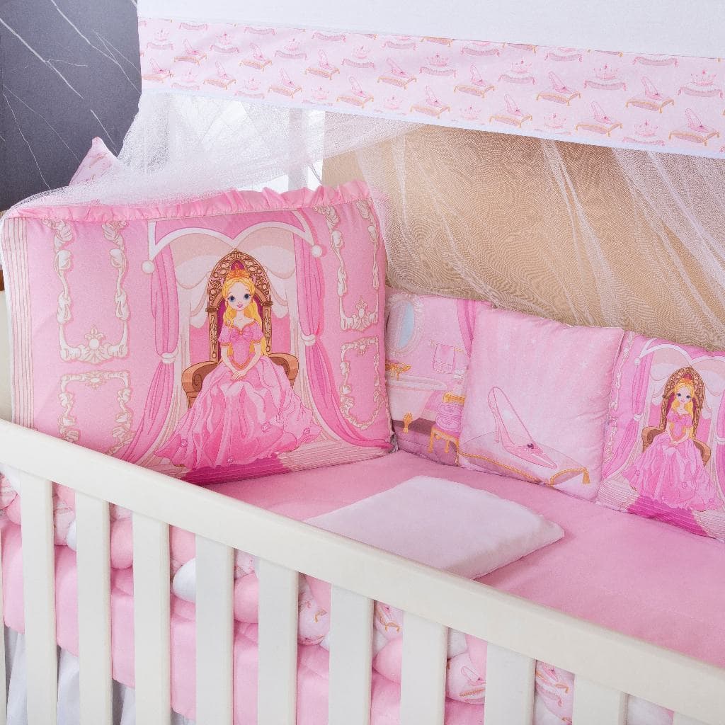 Kit Berço Almofadinhas 13 peças  Berço Bebê Menina Menino Completo