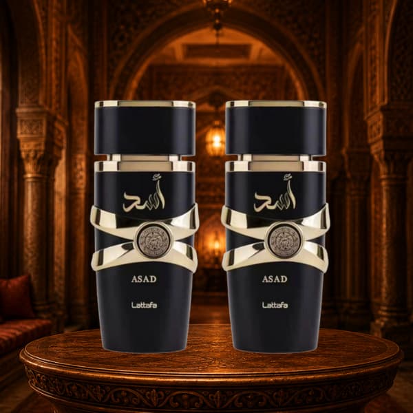 Kit 2 Perfumes Árabe Asad Masculino 100ml Cada Alta Fixação Importado
